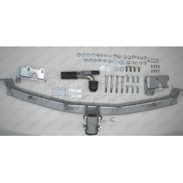 H069C GALIA Полностью оцинкованный фаркоп на Hyundai Santa Fe 2006-2012, Kia Sorento 2009-2012. Тип шара: C (горизонтальный съемный). Подрезка бампера. Нагрузки: 2500/100 кг