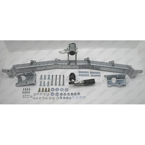 H069C GALIA Полностью оцинкованный фаркоп на Hyundai Santa Fe 2006-2012, Kia Sorento 2009-2012. Тип шара: C (горизонтальный съемный). Подрезка бампера. Нагрузки: 2500/100 кг, масса фаркопа 20,37 кг