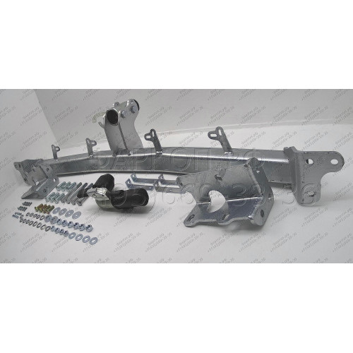 H069C GALIA Полностью оцинкованный фаркоп на Hyundai Santa Fe 2006-2012, Kia Sorento 2009-2012. Тип шара: C (горизонтальный съемный). Подрезка бампера. Нагрузки: 2500/100 кг, масса фаркопа 20,37 кг