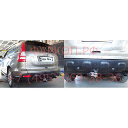 H074C GALIA Полностью оцинкованный фаркоп на Honda CR-V 2007-2012. Тип шара: C (горизонтальный съемный). Невидимый вырез бампера. Нагрузки: 2000/100 кг, масса ф