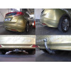 H090C GALIA Полностью оцинкованный фаркоп на Honda Civic хетчбек 5 дверей 2012-2017. Подрозетник убирается за бампер. Тип шара: C (горизонтальный съемный). Невидимый вырез бампера. Нагрузки: 1500/75 кг, масса фаркопа 15,57 кг