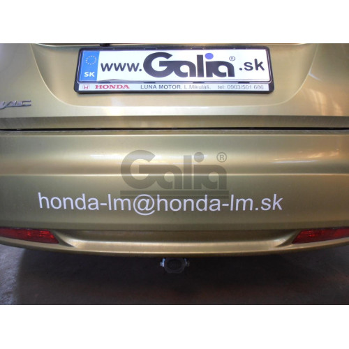 H090C GALIA Полностью оцинкованный фаркоп на Honda Civic хетчбек 5 дверей 2012-2017. Подрозетник убирается за бампер. Тип шара: C (горизонтальный съемный). Невидимый вырез бампера. Нагрузки: 1500/75 кг, масса фаркопа 15,57 кг