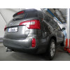 H091A GALIA Полностью оцинкованный фаркоп на Hyundai Santa Fe 2012-2018, 2018-2021, Kia Sorento 2012-2015, 2015-2020. Подрозетник убирается за бампер. Тип шара: A. Подрезка бампера. Нагрузки: 2600/120 кг, масса фаркопа 17,22 кг