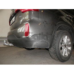 H091A GALIA Полностью оцинкованный фаркоп на Hyundai Santa Fe 2012-2018, 2018-2021, Kia Sorento 2012-2015, 2015-2020. Подрозетник убирается за бампер. Тип шара: A. Подрезка бампе