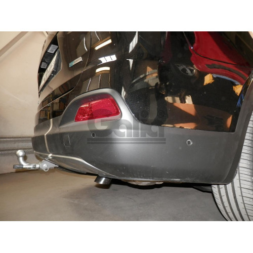 H091A GALIA Полностью оцинкованный фаркоп на Hyundai Santa Fe 2012-2018, 2018-2021, Kia Sorento 2012-2015, 2015-2020. Подрозетник убирается за бампер. Тип шара: A. Подрезка бампера. Нагрузки: 2600/120 кг, масса фаркопа 17,22 кг