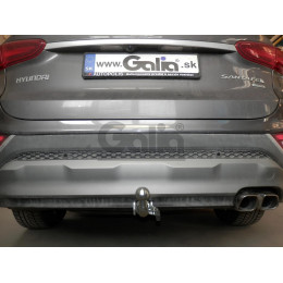 H091A GALIA Полностью оцинкованный фаркоп на Hyundai Santa Fe 2012-2018, 2018-2021, Kia Sorento 2012-2015, 2015-2020. Подрозетник убирается за бампер. Тип шара: A. Подрезка бампе