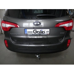 H091A GALIA Полностью оцинкованный фаркоп на Hyundai Santa Fe 2012-2018, 2018-2021, Kia Sorento 2012-2015, 2015-2020. Подрозетник убирается за бампер. Тип шара: A. Подрезка бампе