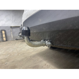H091A GALIA Полностью оцинкованный фаркоп на Hyundai Santa Fe 2012-2018, 2018-2021, Kia Sorento 2012-2015, 2015-2020. Подрозетник убирается за бампер. Тип шара: A. Подрезка бампе