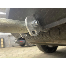 H091A GALIA Полностью оцинкованный фаркоп на Hyundai Santa Fe 2012-2018, 2018-2021, Kia Sorento 2012-2015, 2015-2020. Подрозетник убирается за бампер. Тип шара: A. Подрезка бампе