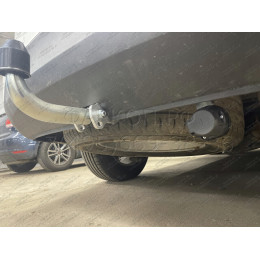 H091A GALIA Полностью оцинкованный фаркоп на Hyundai Santa Fe 2012-2018, 2018-2021, Kia Sorento 2012-2015, 2015-2020. Подрозетник убирается за бампер. Тип шара: A. Подрезка бампе