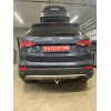 H091A GALIA Полностью оцинкованный фаркоп на Hyundai Santa Fe 2012-2018, 2018-2021, Kia Sorento 2012-2015, 2015-2020. Подрозетник убирается за бампер. Тип шара: A. Подрезка бампера. Нагрузки: 2600/120 кг, масса фаркопа 17,22 кг