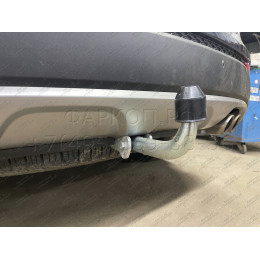 H091A GALIA Полностью оцинкованный фаркоп на Hyundai Santa Fe 2012-2018, 2018-2021, Kia Sorento 2012-2015, 2015-2020. Подрозетник убирается за бампер. Тип шара: A. Подрезка бампе