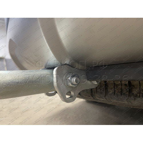 H091A GALIA Полностью оцинкованный фаркоп на Hyundai Santa Fe 2012-2018, 2018-2021, Kia Sorento 2012-2015, 2015-2020. Подрозетник убирается за бампер. Тип шара: A. Подрезка бампера. Нагрузки: 2600/120 кг, масса фаркопа 17,22 кг