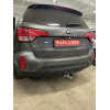 H091A GALIA Полностью оцинкованный фаркоп на Hyundai Santa Fe 2012-2018, 2018-2021, Kia Sorento 2012-2015, 2015-2020. Подрозетник убирается за бампер. Тип шара: A. Подрезка бампера. Нагрузки: 2600/120 кг, масса фаркопа 17,22 кг