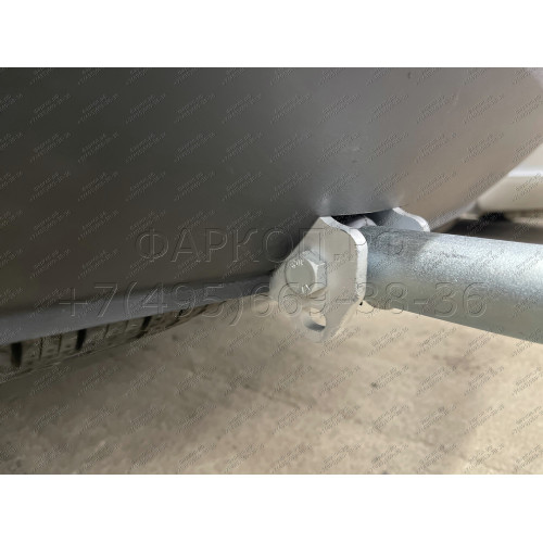 H091A GALIA Полностью оцинкованный фаркоп на Hyundai Santa Fe 2012-2018, 2018-2021, Kia Sorento 2012-2015, 2015-2020. Подрозетник убирается за бампер. Тип шара: A. Подрезка бампера. Нагрузки: 2600/120 кг, масса фаркопа 17,22 кг