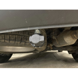 H091A GALIA Полностью оцинкованный фаркоп на Hyundai Santa Fe 2012-2018, 2018-2021, Kia Sorento 2012-2015, 2015-2020. Подрозетник убирается за бампер. Тип шара: A. Подрезка бампе