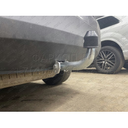 H091A GALIA Полностью оцинкованный фаркоп на Hyundai Santa Fe 2012-2018, 2018-2021, Kia Sorento 2012-2015, 2015-2020. Подрозетник убирается за бампер. Тип шара: A. Подрезка бампе