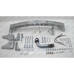 H091A GALIA Полностью оцинкованный фаркоп на Hyundai Santa Fe 2012-2018, 2018-2021, Kia Sorento 2012-2015, 2015-2020. Подрозетник убирается за бампер. Тип шара: A. Подрезка бампе