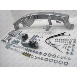 H091A GALIA Полностью оцинкованный фаркоп на Hyundai Santa Fe 2012-2018, 2018-2021, Kia Sorento 2012-2015, 2015-2020. Подрозетник убирается за бампер. Тип шара: A. Подрезка бампе