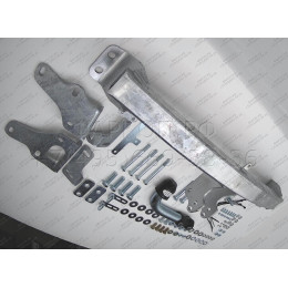 H091A GALIA Полностью оцинкованный фаркоп на Hyundai Santa Fe 2012-2018, 2018-2021, Kia Sorento 2012-2015, 2015-2020. Подрозетник убирается за бампер. Тип шара: A. Подрезка бампе