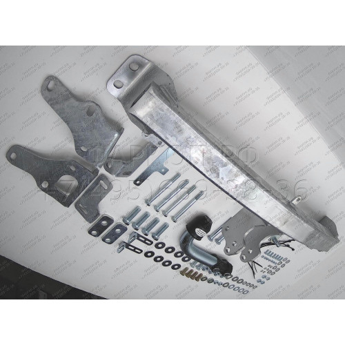 H091A GALIA Полностью оцинкованный фаркоп на Hyundai Santa Fe 2012-2018, 2018-2021, Kia Sorento 2012-2015, 2015-2020. Подрозетник убирается за бампер. Тип шара: A. Подрезка бампера. Нагрузки: 2600/120 кг, масса фаркопа 17,22 кг