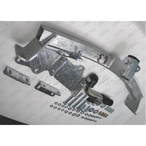 H094C GALIA Полностью оцинкованный фаркоп на Hyundai Grand Santa Fe 2014-2018. Подрозетник убирается за бампер. Тип шара: C (горизонтальный съемный). Невидимый вырез бампера. Нагрузки: 2500/100 кг, масса фаркопа 19,67 кг