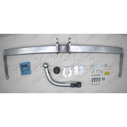 H106A GALIA Полностью оцинкованный фаркоп на Hyundai i30 хетчбек 3/5 дверей, в т.ч. AdBlue 2018-. Тип шара: A. Установка без выреза бампера. Нагрузки: 1600/85 кг, масса фаркопа 13,52 кг