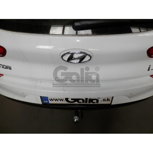 H106A GALIA Полностью оцинкованный фаркоп на Hyundai i30 хетчбек 3/5 дверей, в т.ч. AdBlue 2018-. Тип шара: A. Установка без выреза бампера. Нагрузки: 1600/85 кг, масса фаркопа 13,52 кг