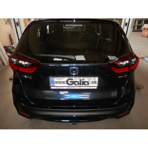 H115A GALIA Полностью оцинкованный фаркоп на Honda Jazz 2023-, Honda Jazz Crosstar 2023-. Подрозетник убирается за бампер. Тип шара: A. Невидимый вырез бампера. Нагрузки: 1200/75 кг, масса фаркопа 13,12 кг