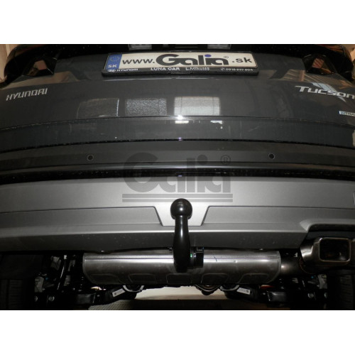 H120C GALIA Полностью оцинкованный фаркоп на Hyundai Tucson 2021-2024, 2024-, Kia Sportage 2022-2025, 2025-. Подрозетник убирается за бампер. Тип шара: C (горизонтальный съемный). Установка без выреза бампера. Нагрузки: 2000/120 кг, масса фаркопа 17,85 кг