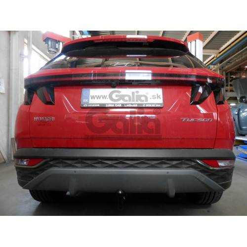 H120C GALIA Полностью оцинкованный фаркоп на Hyundai Tucson 2021-2024, 2024-, Kia Sportage 2022-2025, 2025-. Подрозетник убирается за бампер. Тип шара: C (горизонтальный съемный). Установка без выреза бампера. Нагрузки: 2000/120 кг, масса фаркопа 17,85 кг