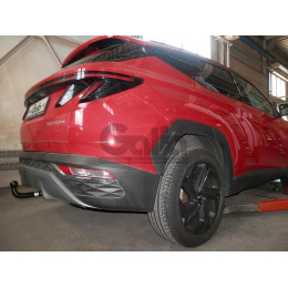H120C GALIA Полностью оцинкованный фаркоп на Hyundai Tucson 2021-2024, 2024-, Kia Sportage 2022-2025, 2025-. Подрозетник убирается за бампер. Тип шара: C (горизонтальный съе