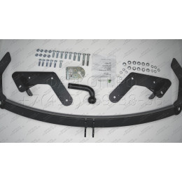 H205-A Лидер-плюс ТСУ для Hyundai Santa Fe 2001-2006, Hyundai Santa Fe Classic 2007-2013, JAC Rein 2007-2011 без снятия и выреза бампера. Нагрузки: 1500/75 кг, масса фаркопа 22,4 кг (без э