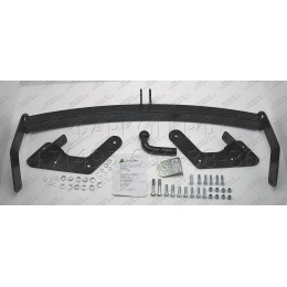 H205-A Лидер-плюс ТСУ для Hyundai Santa Fe 2001-2006, Hyundai Santa Fe Classic 2007-2013, JAC Rein 2007-2011 без снятия и выреза бампера. Нагрузки: 1500/75 кг, масса фаркопа 22,4 кг (без э