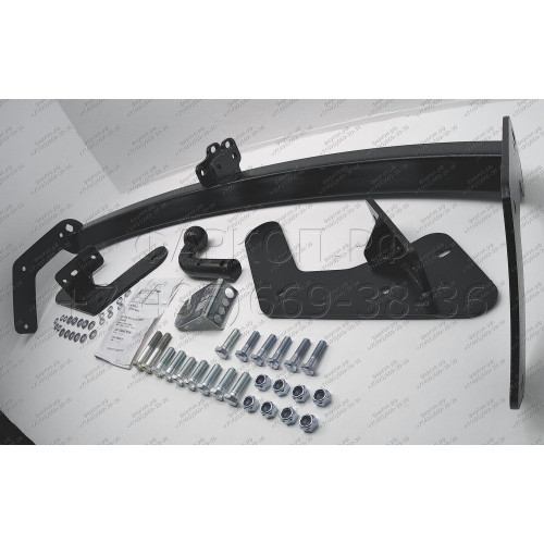H205-A Лидер-плюс ТСУ для Hyundai Santa Fe 2001-2006, Hyundai Santa Fe Classic 2007-2013, JAC Rein 2007-2011 без снятия и выреза бампера. Нагрузки: 1500/75 кг, масса фаркопа 22,4 кг (без электрики в комплекте)