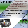H218-FC Лидер-плюс ТСУ для Hyundai Terracan (HP) 2001-2006 без снятия и выреза бампера. Тип шара: FC. Нагрузки: 1200/50 кг, масса фаркопа 19,34 кг (без электрики в комплекте)