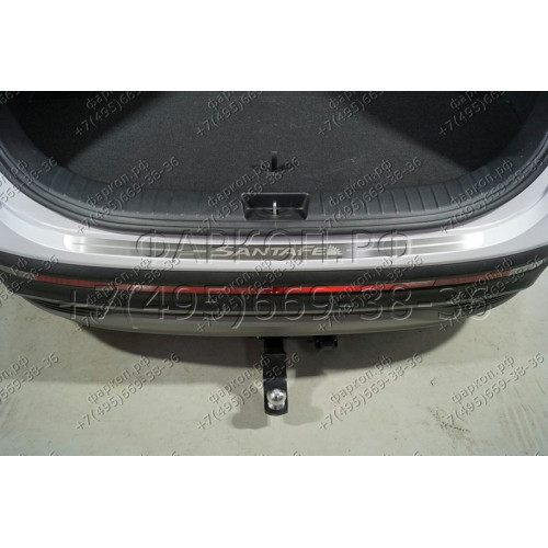TCU00177 ТСС Фаркоп на Hyundai Santa Fe 2021-2023. Требуется подрезка бампера. Тип шара: E (шаровый узел под американский квадрат). Нагрузки: 1500/80 кг