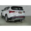 TCU00177 ТСС Фаркоп на Hyundai Santa Fe 2021-2023. Требуется подрезка бампера. Тип шара: E (шаровый узел под американский квадрат). Нагрузки: 1500/80 кг