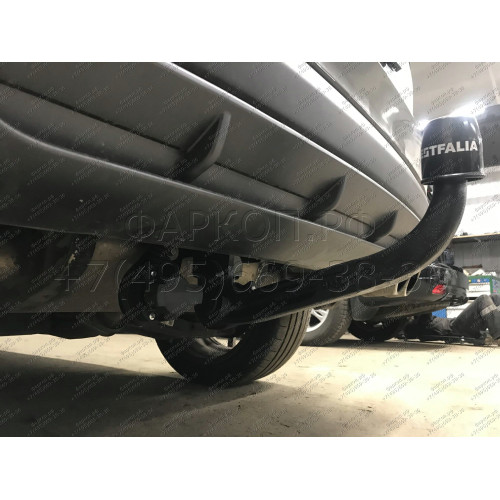 345141600001 WESTFALIA Фаркоп на Hyundai Tucson рестайл 2018-2021, Kia Sportage IV рестайл 2018-2022. Съемное вертикальное крепление шара (на ключе). Без выреза бампера. Нагрузки 2200/133 кг, масса фаркопа 28 кг