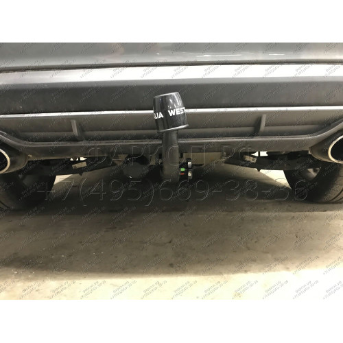 345141600001 WESTFALIA Фаркоп на Hyundai Tucson рестайл 2018-2021, Kia Sportage IV рестайл 2018-2022. Съемное вертикальное крепление шара (на ключе). Без выреза бампера. Нагрузки 2200/133 кг, масса фаркопа 28 кг