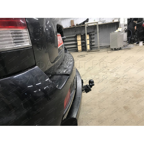 H205-A Лидер-плюс ТСУ для Hyundai Santa Fe 2001-2006, Hyundai Santa Fe Classic 2007-2013, JAC Rein 2007-2011 без снятия и выреза бампера. Нагрузки: 1500/75 кг, масса фаркопа 22,4 кг (без электрики в комплекте)