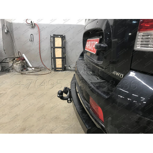 H205-A Лидер-плюс ТСУ для Hyundai Santa Fe 2001-2006, Hyundai Santa Fe Classic 2007-2013, JAC Rein 2007-2011 без снятия и выреза бампера. Нагрузки: 1500/75 кг, масса фаркопа 22,4 кг (без электрики в комплекте)