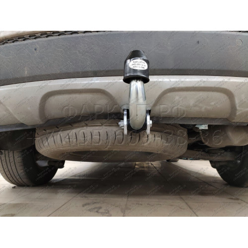 H091A GALIA Полностью оцинкованный фаркоп на Hyundai Santa Fe 2012-2018, 2018-2021, Kia Sorento 2012-2015, 2015-2020. Подрозетник убирается за бампер. Тип шара: A. Подрезка бампера. Нагрузки: 2600/120 кг, масса фаркопа 17,22 кг
