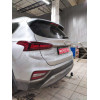 H091A GALIA Полностью оцинкованный фаркоп на Hyundai Santa Fe 2012-2018, 2018-2021, Kia Sorento 2012-2015, 2015-2020. Подрозетник убирается за бампер. Тип шара: A. Подрезка бампера. Нагрузки: 2600/120 кг, масса фаркопа 17,22 кг