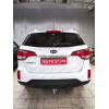 H091A GALIA Полностью оцинкованный фаркоп на Hyundai Santa Fe 2012-2018, 2018-2021, Kia Sorento 2012-2015, 2015-2020. Подрозетник убирается за бампер. Тип шара: A. Подрезка бампера. Нагрузки: 2600/120 кг, масса фаркопа 17,22 кг
