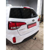H091A GALIA Полностью оцинкованный фаркоп на Hyundai Santa Fe 2012-2018, 2018-2021, Kia Sorento 2012-2015, 2015-2020. Подрозетник убирается за бампер. Тип шара: A. Подрезка бампера. Нагрузки: 2600/120 кг, масса фаркопа 17,22 кг