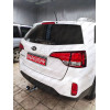 H091A GALIA Полностью оцинкованный фаркоп на Hyundai Santa Fe 2012-2018, 2018-2021, Kia Sorento 2012-2015, 2015-2020. Подрозетник убирается за бампер. Тип шара: A. Подрезка бампера. Нагрузки: 2600/120 кг, масса фаркопа 17,22 кг