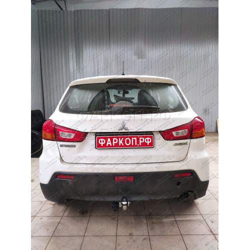 M122A GALIA Полностью оцинкованный фаркоп на Mitsubishi Eclipse Cross 2018-, Mitsubishi ASX 2010-2022 (без подрезки бампера), Citroen C4 Aircross 2012-2016, Peugeot 4008 2012-2016 (с невидимой подрезкой бампера). Тип шара: A. Нагрузки: 1600/100 кг, масса 