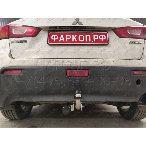 M122A GALIA Полностью оцинкованный фаркоп на Mitsubishi Eclipse Cross 2018-, Mitsubishi ASX 2010-2022 (без подрезки бампера), Citroen C4 Aircross 2012-2016, Peugeot 4008 2012-2016 (с невидимой подрезкой бампера). Тип шара: A. Нагрузки: 1600/100 кг, масса 