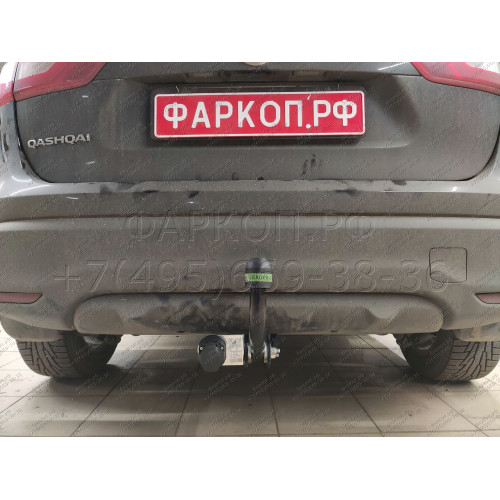 N121-A Лидер-плюс ТСУ для Nissan Qashqai 2007-2014 (необходима подрезка бампера), Qashqai 2014-2021, в т.ч. Qashqai +2 (без выреза бампера). Нагрузки: 1500/75 кг, масса фаркопа 16,68 кг (без электрики в комплекте)